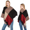 Chal Tejido de Cuadros Multicolor Cálido - Estilo Europeo para Otoño e Invierno