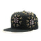 Gorra Hip Hop con Cristales Coloridos y Borde Metálico para Presentaciones