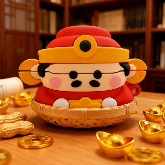 Funda para Audífonos Bluetooth Dios de la Prosperidad - Diseño Kawaii - Image 6
