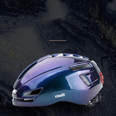 Casco con Luz Trasera de Advertencia USB Recargable - Image 2