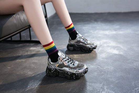 Zapatillas Deportivas Casuales Plataforma con Malla Transpirable - Image 39