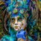 Cuadro de Pintura de Diamantes 5D - Pavo Real y Plumas con Seda Brillante