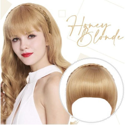 Diadema Twist con Trenzas Dobles y Flequillo de Fibra Sintética - Image 17