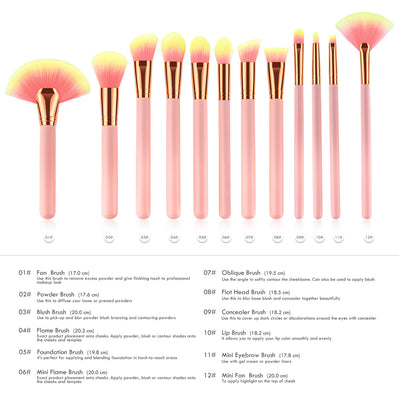 Set de 12 Brochas de Maquillaje Profesional - Image 6