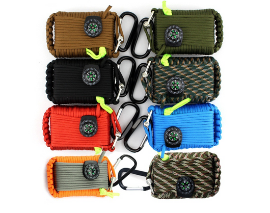 Kit de Supervivencia y Emergencia Outdoor con Cuerda Tejida a Mano