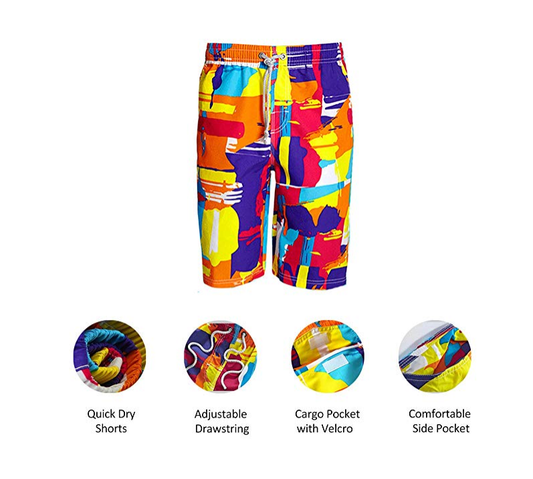 Pantalones Cortos de Playa para Hombre - Estilo Casual con Estampado - Image 2