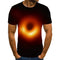 Camiseta Estampada Space 3D de Manga Corta