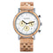 Reloj de Madera con Tres Esferas y Seis Pines