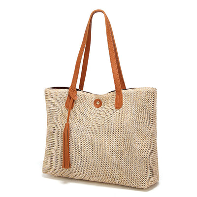 Bolsa de Playa de Rafia Elegante - Image 7