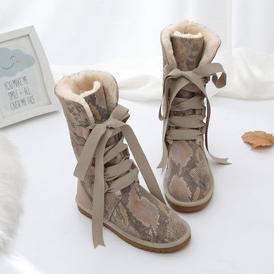 Botas de Algodón Grueso con Forro de Felpa y Tubo Alto - Image 2