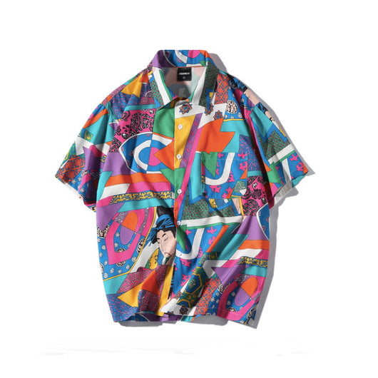 Camisa Holgada Hip Hop para Hombre