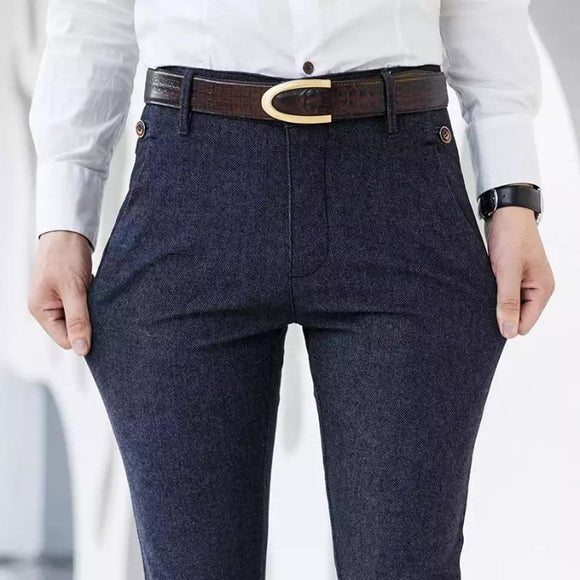 Pantalones de Vestir Rectos para Hombre - Comodidad Profesional