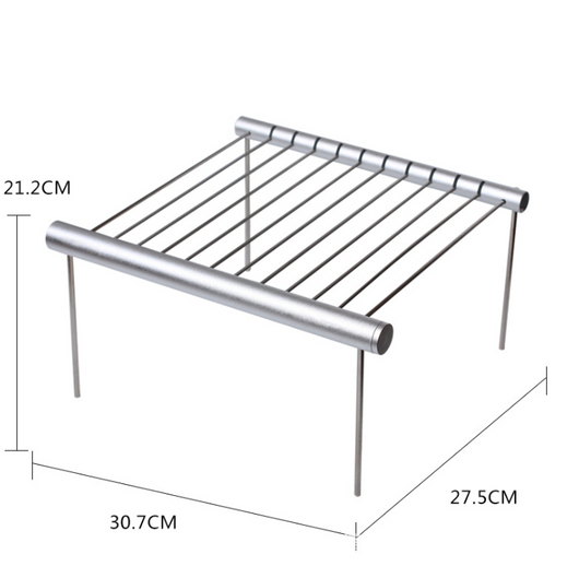 Asador Portátil Plegable de Acero Inoxidable para Camping y Jardín - Image 2