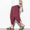 Pantalones Cortos de Lino Casual con Rayas Verticales para Hombre