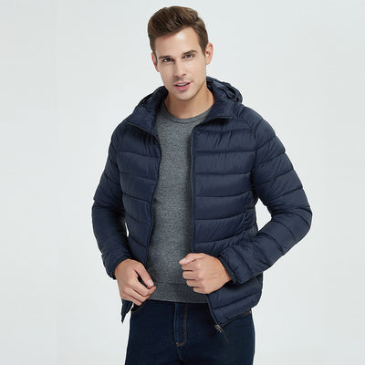 Chaqueta de Plumas para Hombre - Cuello Alto para Invierno