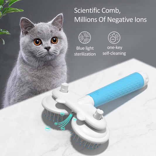 Cepillo Doble para Perros y Gatos con Iones Negativos y Autolimpieza - Image 2