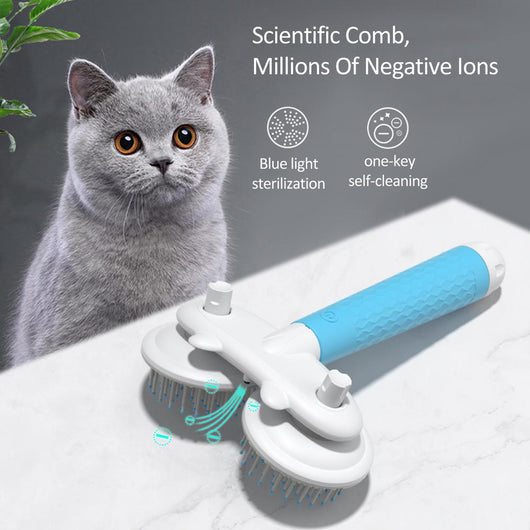Cepillo Doble para Perros y Gatos con Iones Negativos y Autolimpieza - Image 2