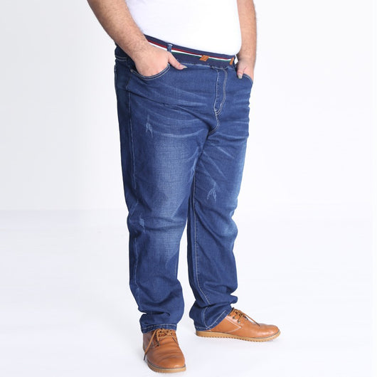 Jeans Talla Grande Cintura Elástica Holgados Modernos