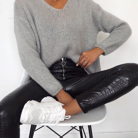 Leggings de Cuero PU con Cierre - Image 4