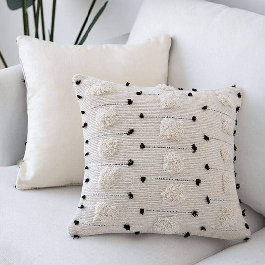 Funda de Almohada de Algodón y Lino