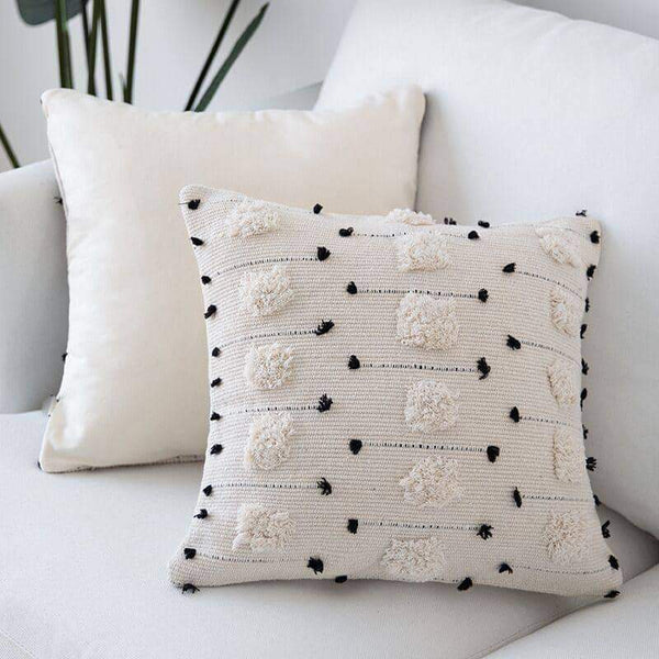 Funda de Almohada de Algodón y Lino