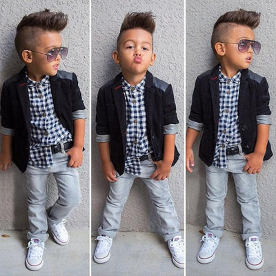 Traje de 3 Piezas para Niño con Cinturón Incluido - Image 8