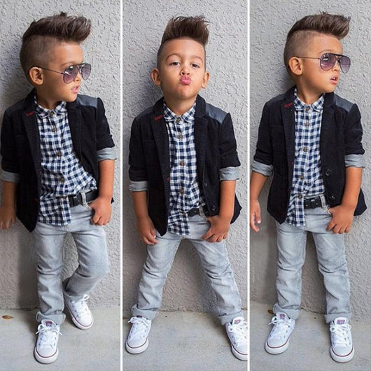Traje de 3 Piezas para Niño con Cinturón Incluido - Image 8