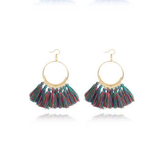 Aretes Colgantes Circulares Elegantes - Image 8