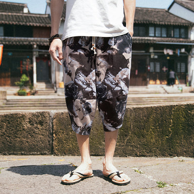 Pantalones Cropped Retro Holgados Talla Grande - Image 19
