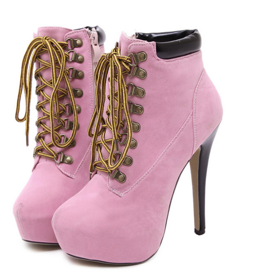Botas Martin de Tacón Stiletto con Tiras Cruzadas - Image 8