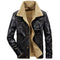 Chaqueta de Cuero Velvet Impermeable y Cortavientos para Hombre Talla Grande