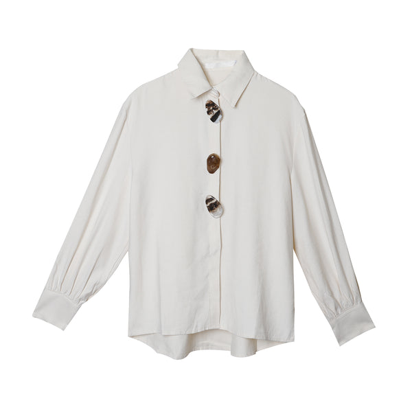 Blusa Polo Mujer Otoño con Hebilla de Cristal - Elegancia y Sofisticación - Image 6