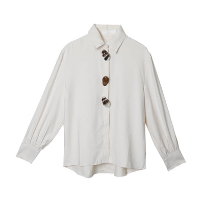 Blusa Polo Mujer Otoño con Hebilla de Cristal - Elegancia y Sofisticación - Image 6
