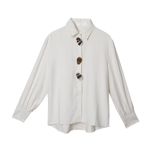Blusa Polo Mujer Otoño con Hebilla de Cristal - Elegancia y Sofisticación - Image 6