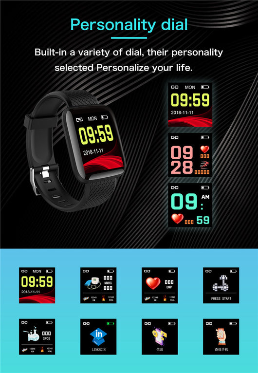 Pulsera Deportiva Inteligente con Monitor de Sueño y Contador de Pasos - Image 24