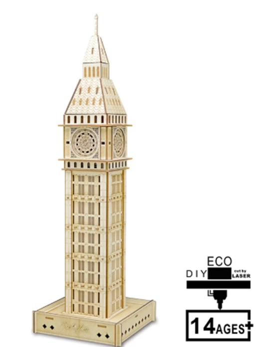 Puzzle 3D de Madera - Modelo DIY Armable