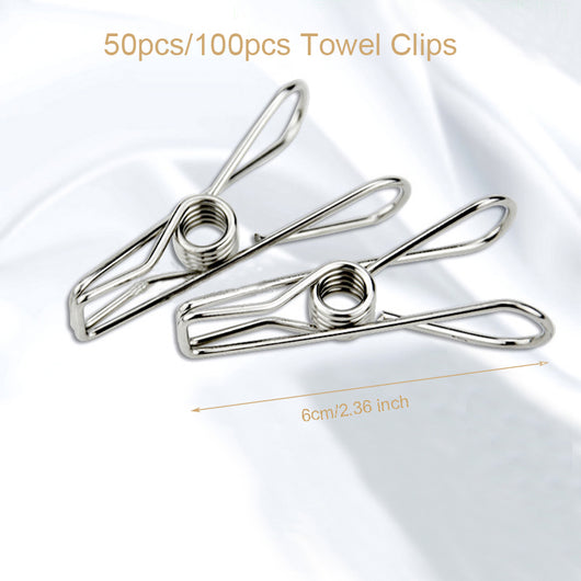 Pinzas de Ropa Acero Inoxidable Antirrayadoras de Agarre Fuerte