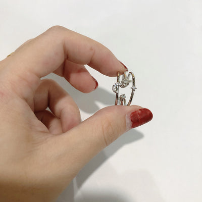 Anillo de Luna y Estrella Hueca - Image 10