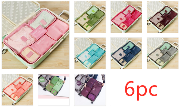 Organizador de Viaje en Nylon Impermeable - Cubos de Empaque Durables