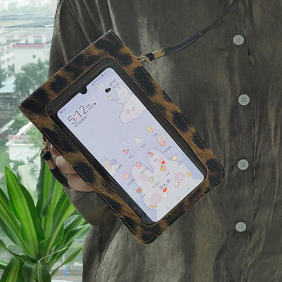 Bolso Retro para Celular con Estampado de Leopardo - Image 4