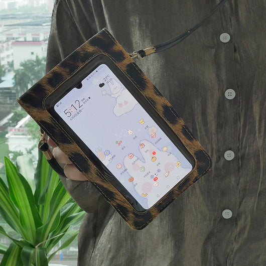 Bolso Retro para Celular con Estampado de Leopardo - Image 4
