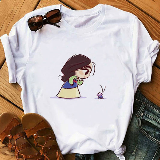 Camiseta Estampada Princesa para Mujer