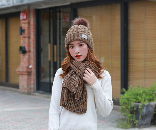Gorro y Bufanda Larga de Lana para Mujer - Image 23