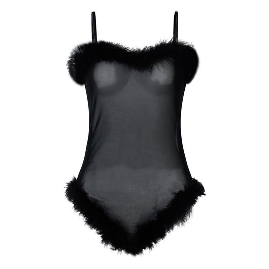 Traje de Baño Enterizo con Red Fruncida para Mujer