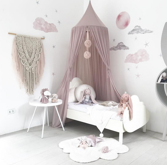 Tienda de Techo para Cama Infantil con Red Mosquitera de Gasa