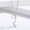 Collar Doble Corazón en Plata Esterlina