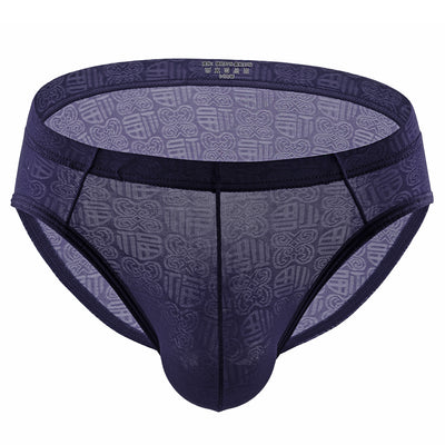 Calzoncillos Boxer Hombre Seda Hielo Diseño Jacquard Sexy - Image 3