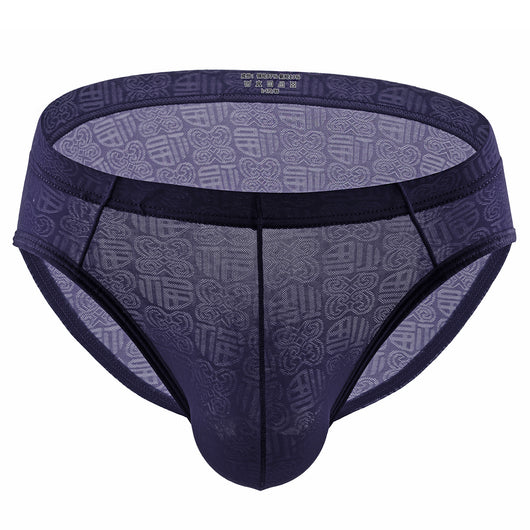 Calzoncillos Boxer Hombre Seda Hielo Diseño Jacquard Sexy - Image 3