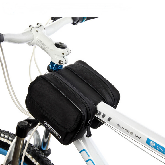 Bolsa Frontal para Bicicleta - Suporte para Garrafa de Água, Tubo e Acessórios para MTB