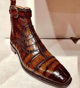 Botas Bajas de Tacón Cuadrado para Otoño e Invierno